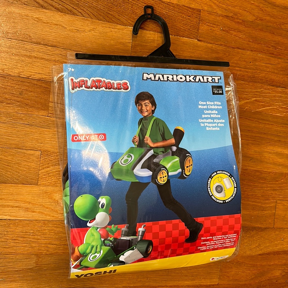 Yoshi MarioKart Inflatable costume Child